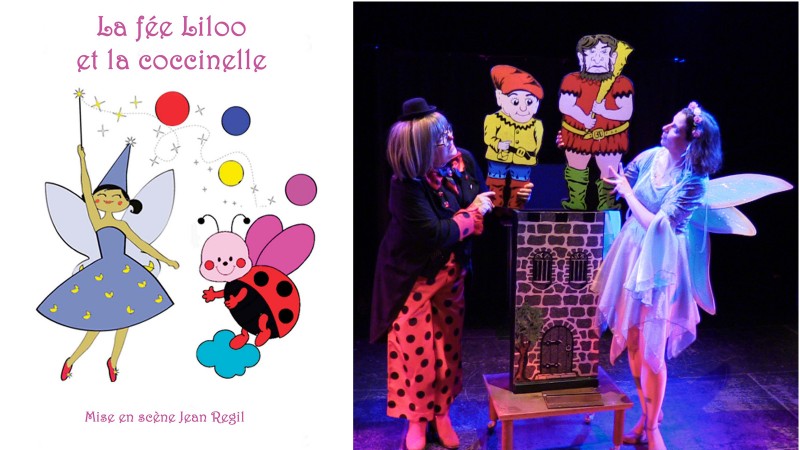Spectacle jeune public La Fée Liloo et la Coccinelle au festival d'Avignon.