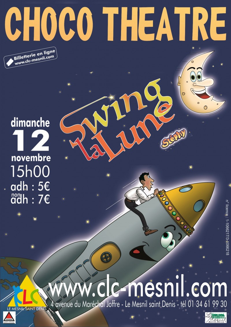 Spectacle pour enfants à Mesnil Saint Denis affiche choco novembre