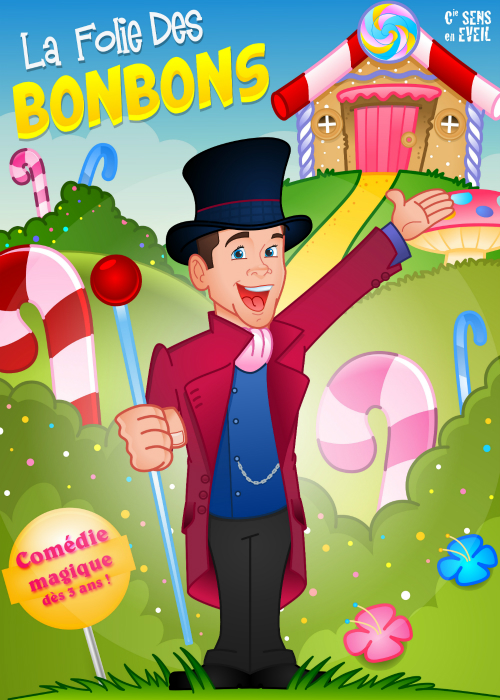 LA FOLIE DES BONBONS - Festival d'Avignon OFF affiche bonbons pas noel 500 700