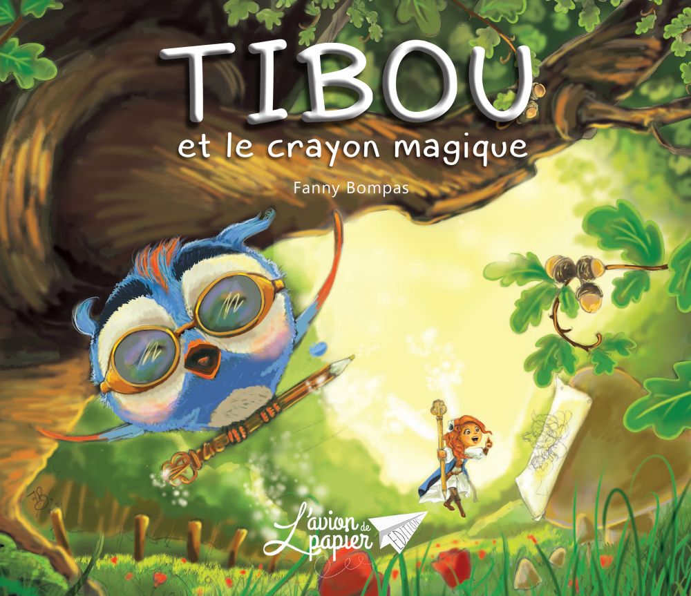 LivreTibou et le crayon magique - L'avion de papier éditions, la couverture
