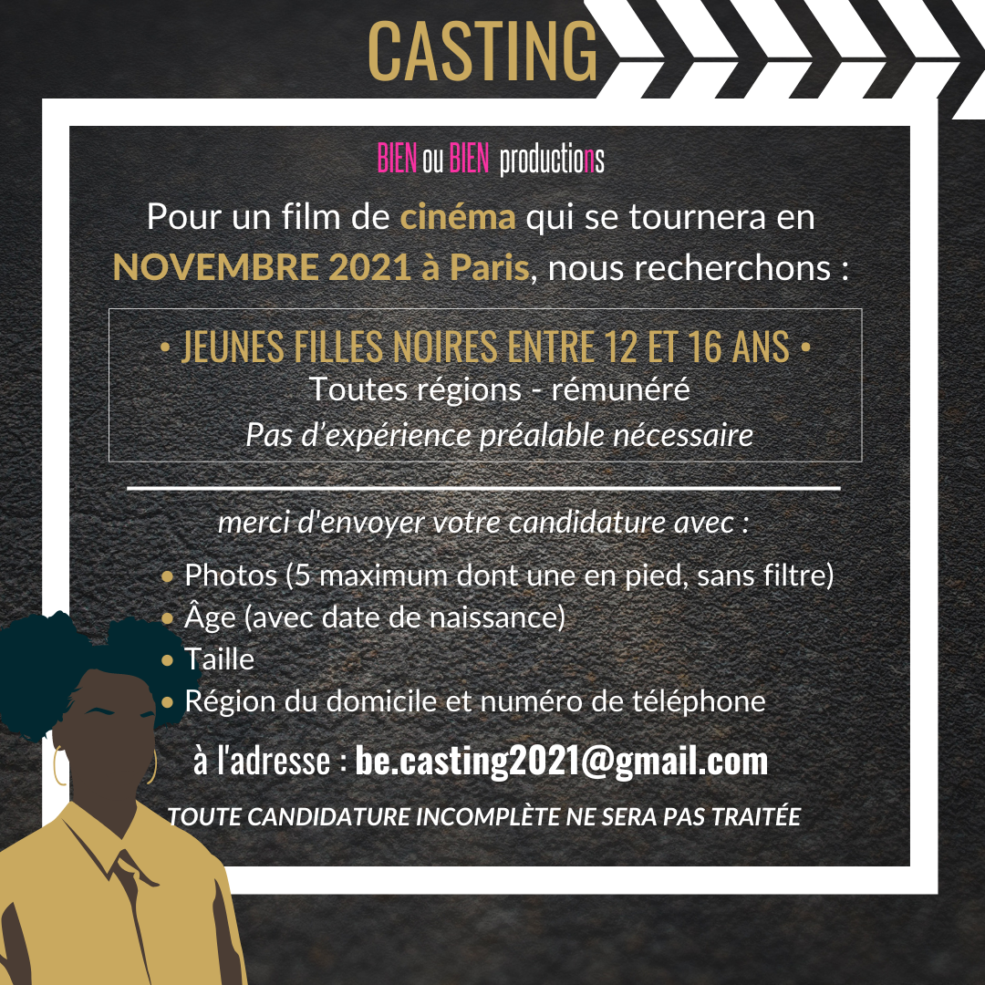 Casting rôle principal long métrage casting