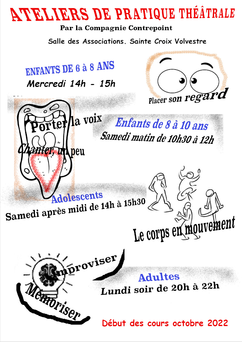 Atelier théâtre enfant et adolescents ateliers 2022 2022
