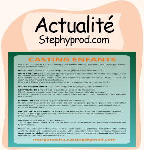 Actualité Casting enfants court-métrage pour les enfants et les bébés.