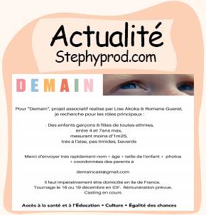 Actualité Casting enfants égalité des chances pour les enfants et les bébés.