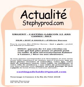 Actualité Casting film enfants Cannes Nice pour les enfants et les bébés.