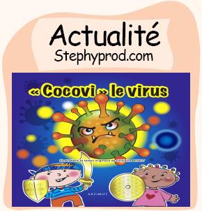 Actualité Livre pour enfants COCOVI le virus pour les enfants et les bébés.