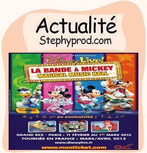 Actualité Spectacle Disney Live La Bande à Mickey pour les enfants et les bébés.
