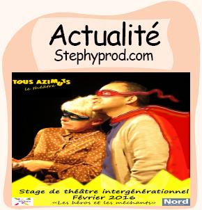 Actualité Stage de théâtre enfants-adultes  à Roubaix, février 2016 pour les enfants et les bébés.