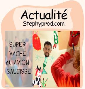 Actualité SUPER VACHE et AVION SAUCISSE Clip avec des maternels pour les enfants et les bébés.