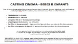 Casting  Cinema bébés enfants film Chanson douce