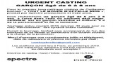 Casting enfant long-métrage cinéma de Guillaume Bonnier