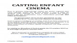 Casting enfant Xavier Legrand 