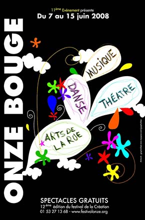 Festivals enfants. Spectacles gratuits. Festival Onze Bouge.