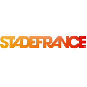 Stade de France logo. La visite du stade est ouverte à tous. Une offre spéciale pour la fête des pères. Amateur de sport, football, rugby, athlétisme venez voir le plus grand stade de France.