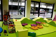 Espace de jeux pour les enfants à Paris.