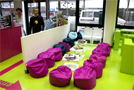 Espace de détente pour les parents à Paris.
