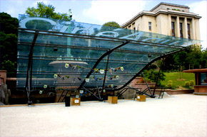 Entrez dans l'univers de L'aquarium du Trocadro. Vous tes dans les jardins du trocadro, passez sous la vague pour accder  l'aquarium, aux animations jeune public: cinma, spectacles et ferie du monde animalier sous-marin.