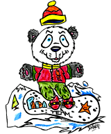 Petit panda surfe  la neige et sur le net, une sélection de toutes les activités pour les enfants pendant les vacances de février. Des coloriages et des illustrations, des dessins animés, des sorties, des spectacles…