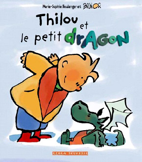 La couverture du livre pour enfants sélectionné. Thilou et le petit dragon aux éditions libra jeunesse.