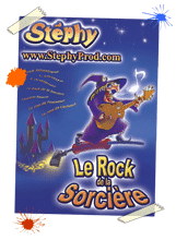 Spectacle et musiques pour enfants le rock de la sorci�re, un conte musical Rock, des super chansons jeune public