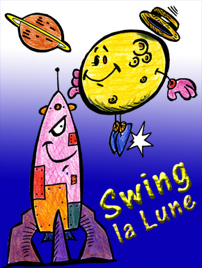 Spectacle pour enfants de Stéphy Swing la Lune.