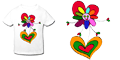 Fête des mères, une fleur de toutes les couleurs, un t-shirt enfant personnalisé.