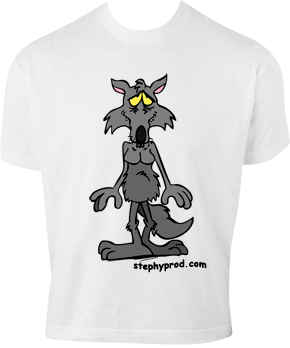 Tee-shirt enfant, le t-shirt Le loup inspiré du conte enregistré par Stéphy Le Petit Chaperon Rouge.