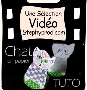 Vidéo Chat en papier - Tutoriel pour enfants pour les enfants et les bébés.