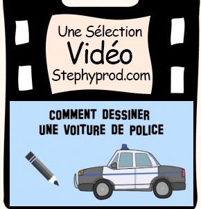 Vidéo Comment dessiner une voiture de police pour les enfants et les bébés.