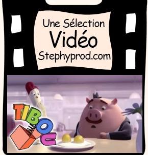 Vidéo Dessin animé en 3D, L'oeuf ou la poule pour les enfants et les bébés.