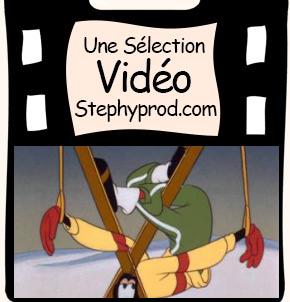 Vidéo Dessin animé Disney  - L'art du ski avec Dingo pour les enfants et les bébés.