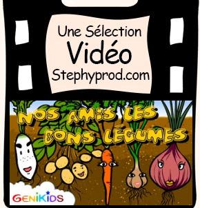 Vidéo Dessin animé éducatif Nos amis les bons légumes pour les enfants et les bébés.