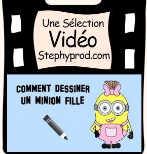 Vidéo Dessiner le minion fille pour les enfants et les bébés.