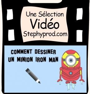 Vidéo Dessiner le minion Iron Man pour les enfants et les bébés.