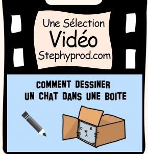 Vidéo Dessiner un chat dans une boîte pour les enfants et les bébés.