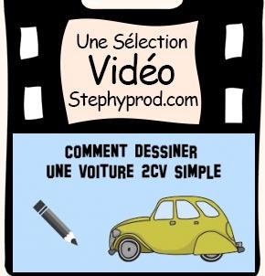 Vidéo Comment dessiner une voiture, la 2cv, la célèbre deudeuch pour les enfants et les bébés.