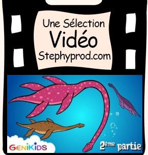 Vidéo Les plésiosaures, dessin animé éducatif sur les dinosaures pour les enfants et les bébés.