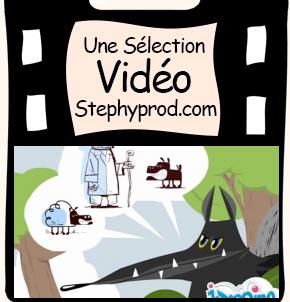 Vidéo Fable de La Fontaine Le Loup et l'Agneau pour les enfants et les bébés.