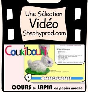 Vidéo Lapin de Pâques en papier mâché pour les enfants et les bébés.