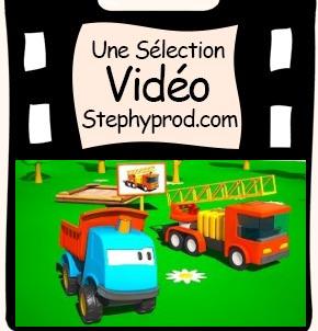 Vidéo Dessin Anime Léo et le camion de pompiers pour les enfants et les bébés.