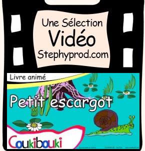 Vidéo Livre audio de la comptine Petit Escargot pour les enfants et les bébés.