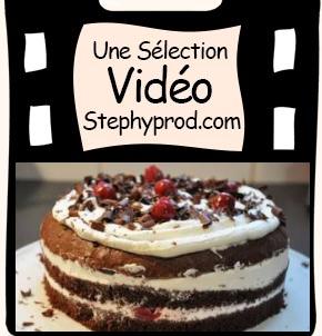 Vidéo Recette gâteau de Noël, la forêt noire, tuto chocolat pour les enfants et les bébés.