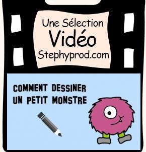 Vidéo Tuto, comment dessiner un petit monstre pour les enfants et les bébés.