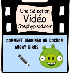 Vidéo Dessiner un cochon angry birds, le tuto facile pour les enfants et les bébés.