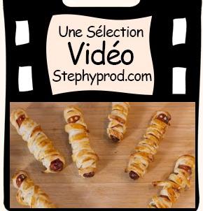 Vidéo Tuto Halloween, cuisinez des Hot dog momies pour les enfants et les bébés.