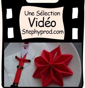 Vidéo Tuto pliage de serviette étoile de noël pour votre table pour les enfants et les bébés.