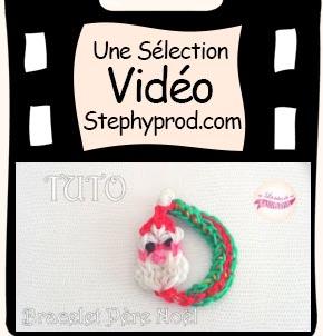 Vidéo Tuto pour Noël, le bracelet du père Noël en Rainbow Loom pour les enfants et les bébés.