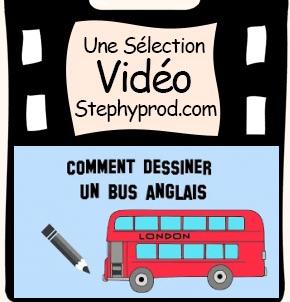 Vidéo Tutoriel de dessin pour enfant, comment dessiner un bus anglais pour les enfants et les bébés.