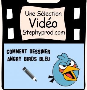 Vidéo Comment dessiner un angry bird bleu, un tuto facile pour les enfants et les bébés.