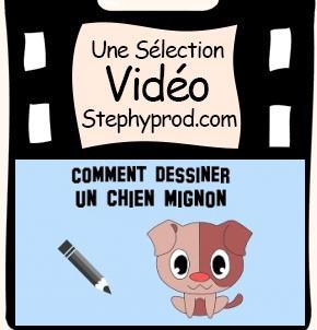 Vidéo Tutoriel, dessiner un chien mignon pour les enfants et les bébés.